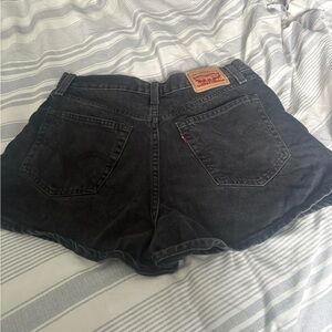 Levi's Women's Dark Gray Jean Shorts